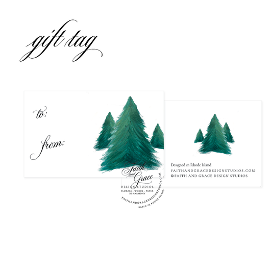 Festive and Bright Front Door Piccolina Christmas Card