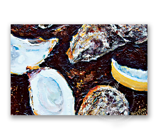 Quonnie Siren Oysters Postcard