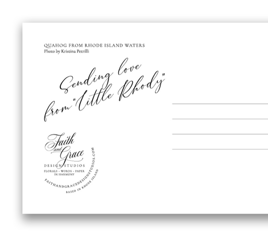 Quahog from Rhode Island Waters Postcard