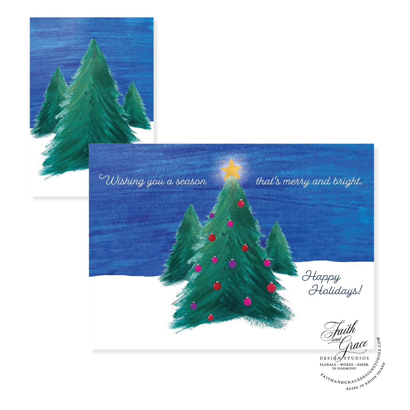 Merry and Bright Piccolina Holiday Card