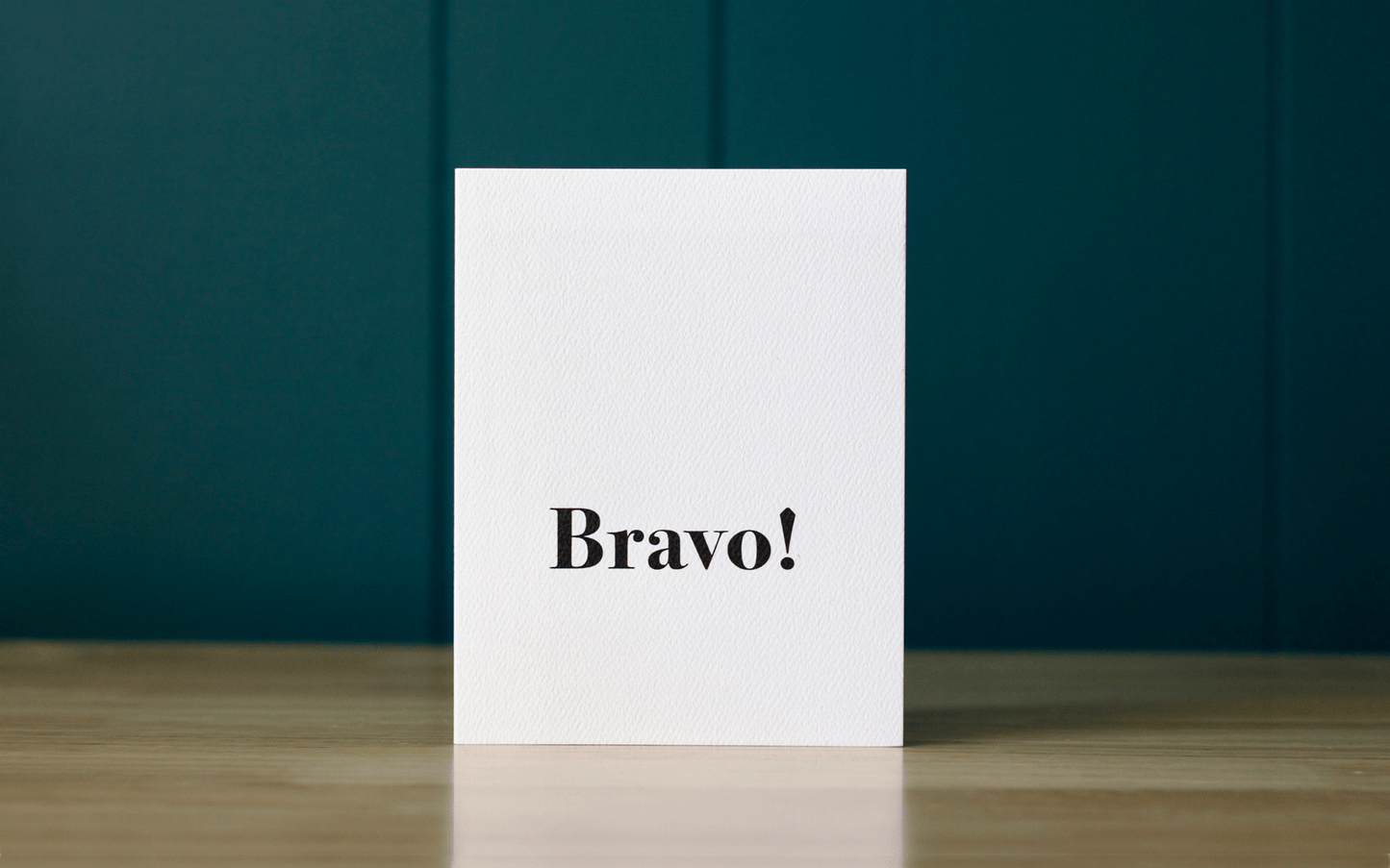 Bravo Greeting Card Black And White Joyful Note