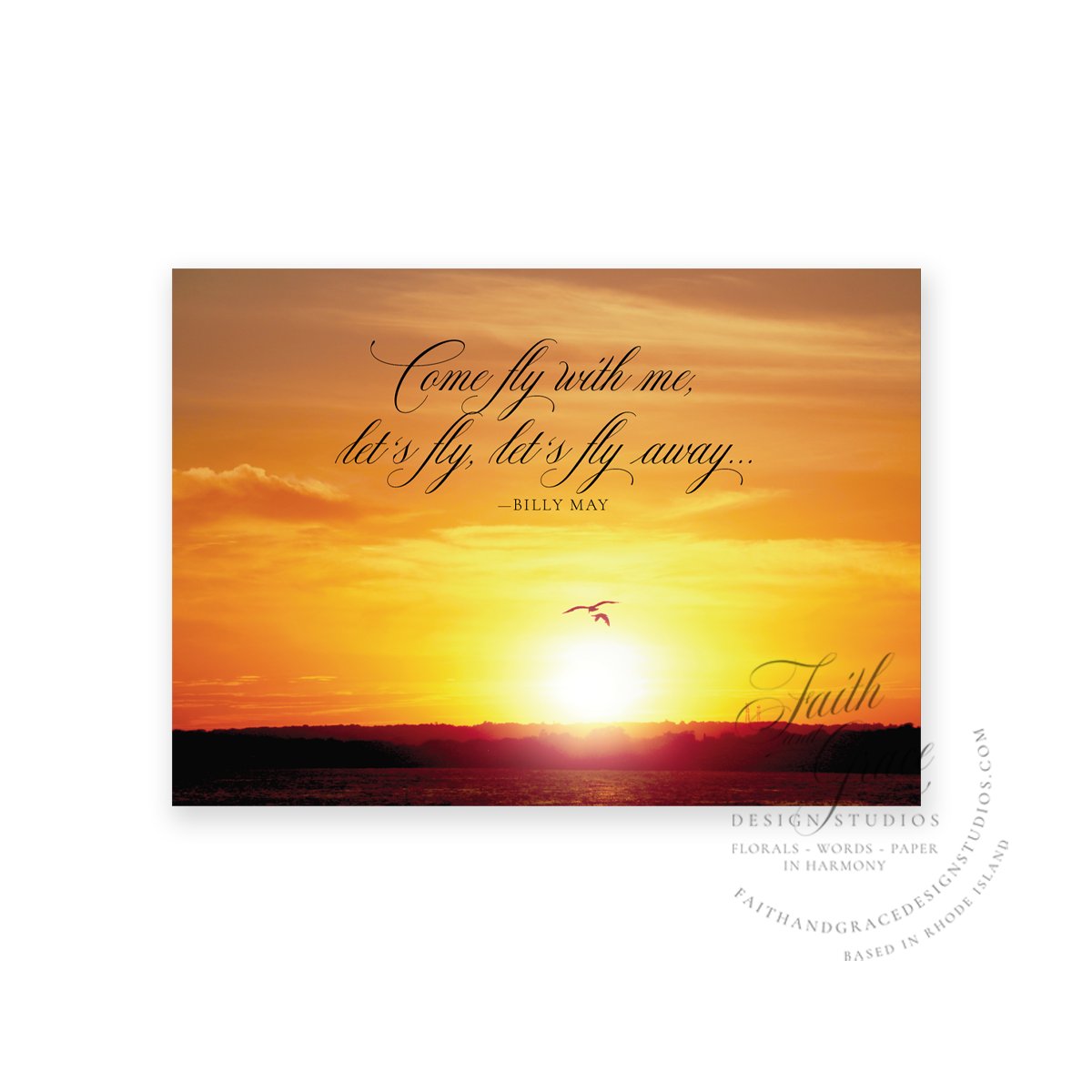 Fly Away with Billy May Greeting Card