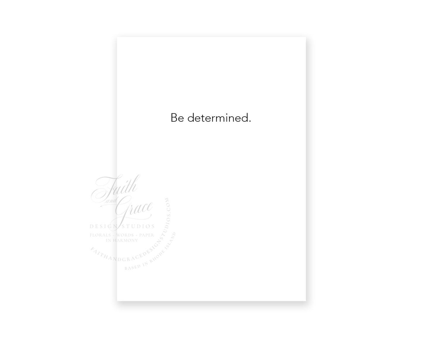 Determined Greeting Card | AJ Encouragement Collection