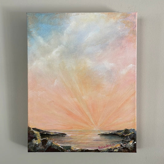 Towards Heaven, 11x14 Acrylic Painting by Kristina Petrilli