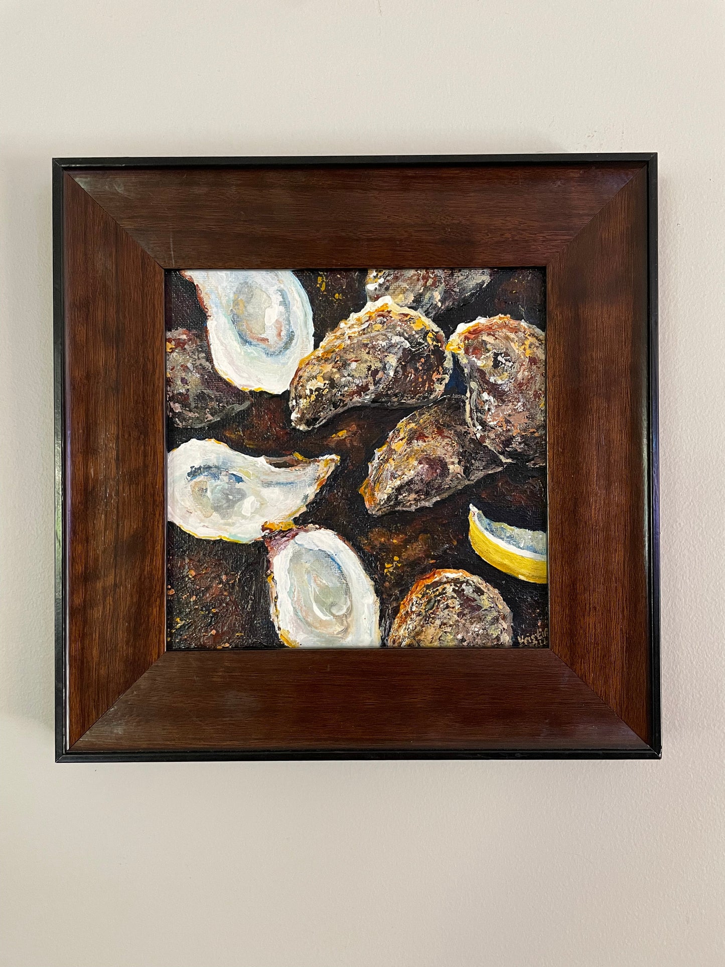 Fine Art Print of Painting of Quonnie Siren Oysters by Kristina Petrilli