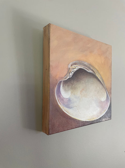 Quahog #3, 12x12 Acrylic Painting