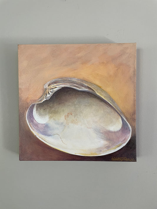 Quahog #3, 12x12 Acrylic Painting by Kristina Petrilli