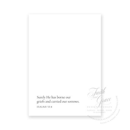 Praying for You Religious Sympathy Card