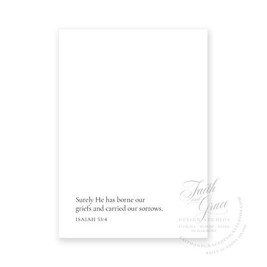 So Sorry Religious Sympathy Card