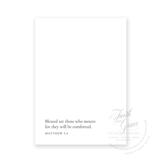 Blue Comfort Watercolor Sympathy Card