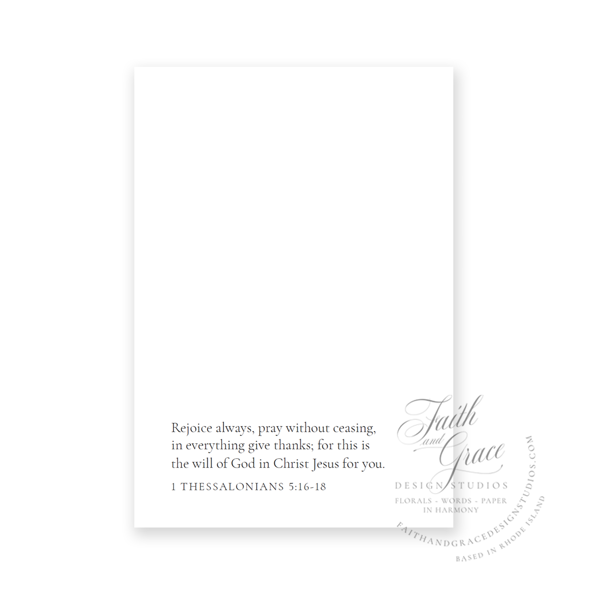 Grateful Rejoice Always Greeting Card