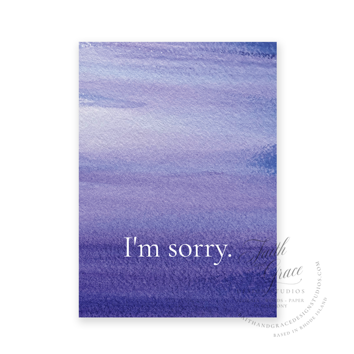 Sorry and Strength Religious Greeting Card