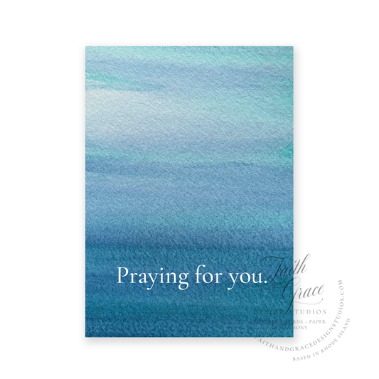 Praying for You Religious Sympathy Card