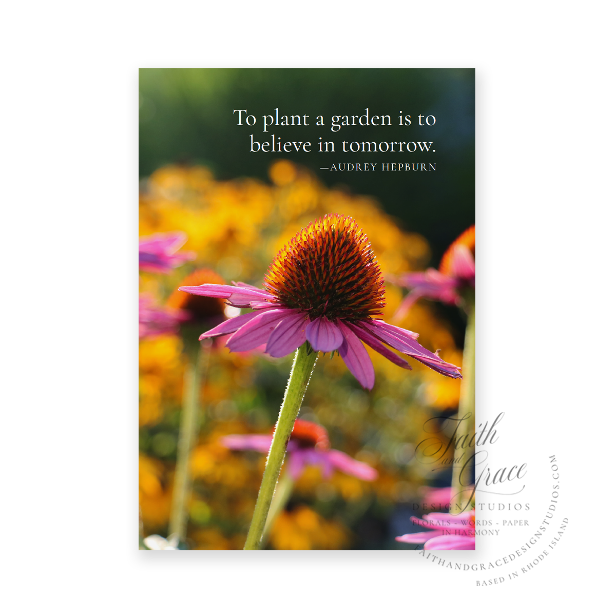 Plant a Garden Encouragement Greeting Card