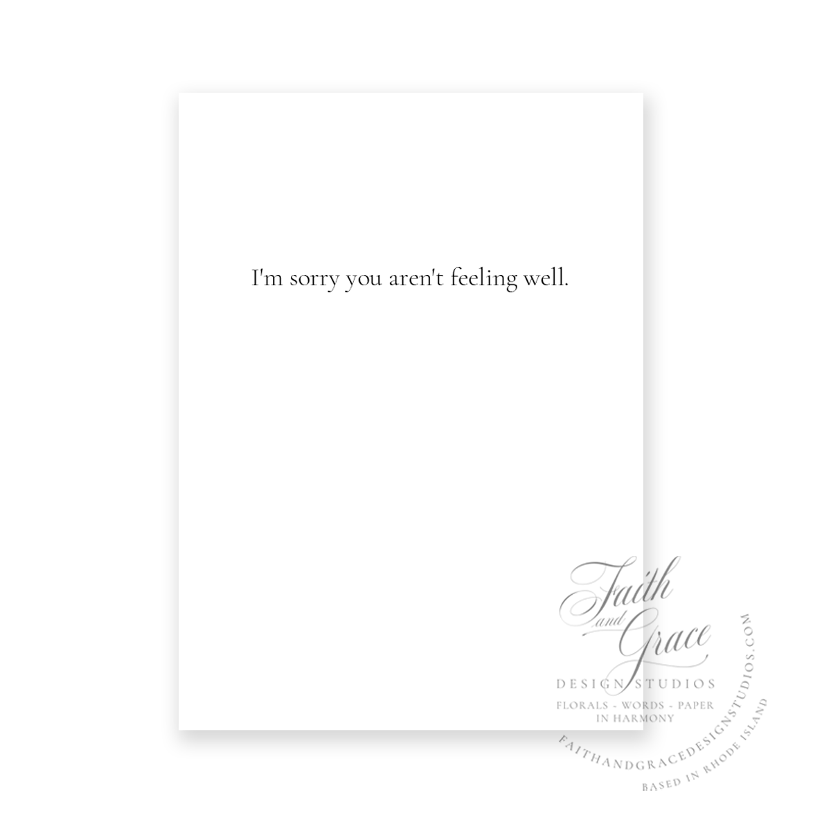 Purple Iris Ephesians 6:10 Religious Get Well Card