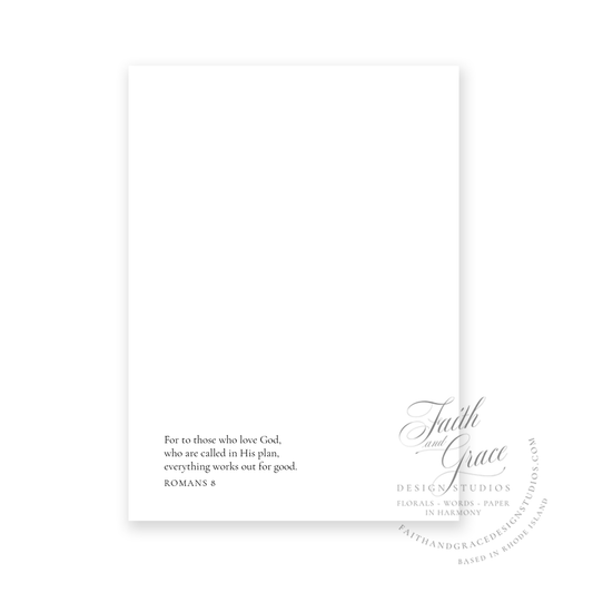 Double White Peony Praying for You Greeting Card