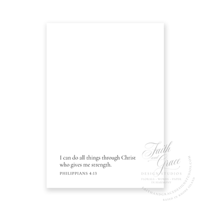 Sorry and Strength Religious Greeting Card