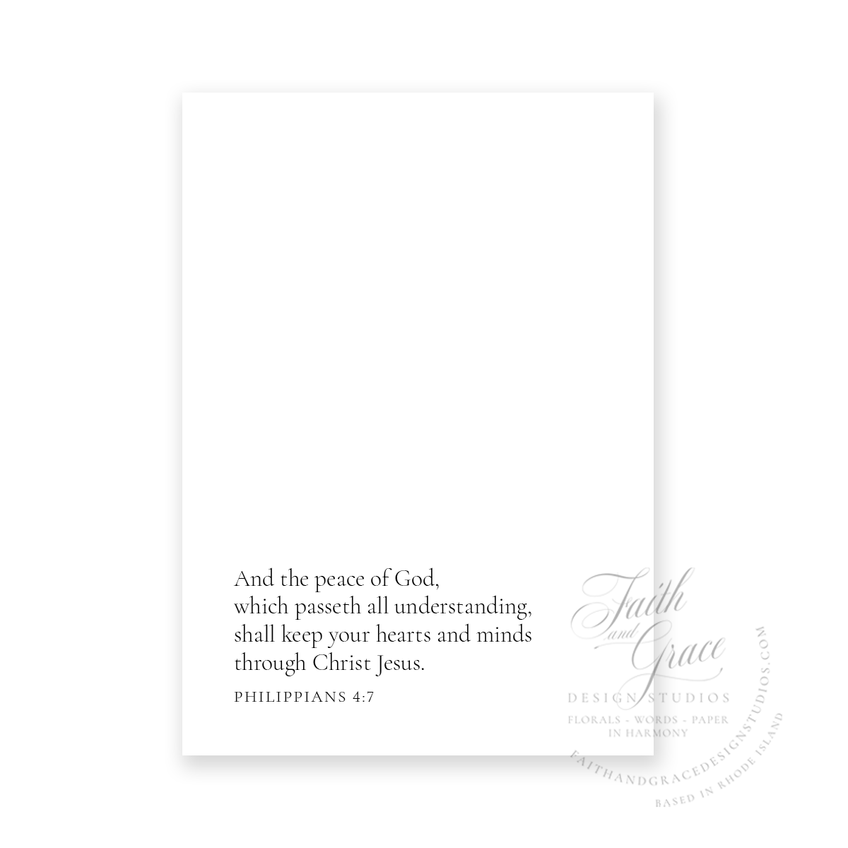 Sympathy and Peace Card