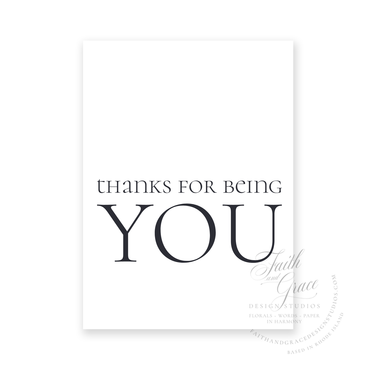 Thanks for Being You Greeting Card