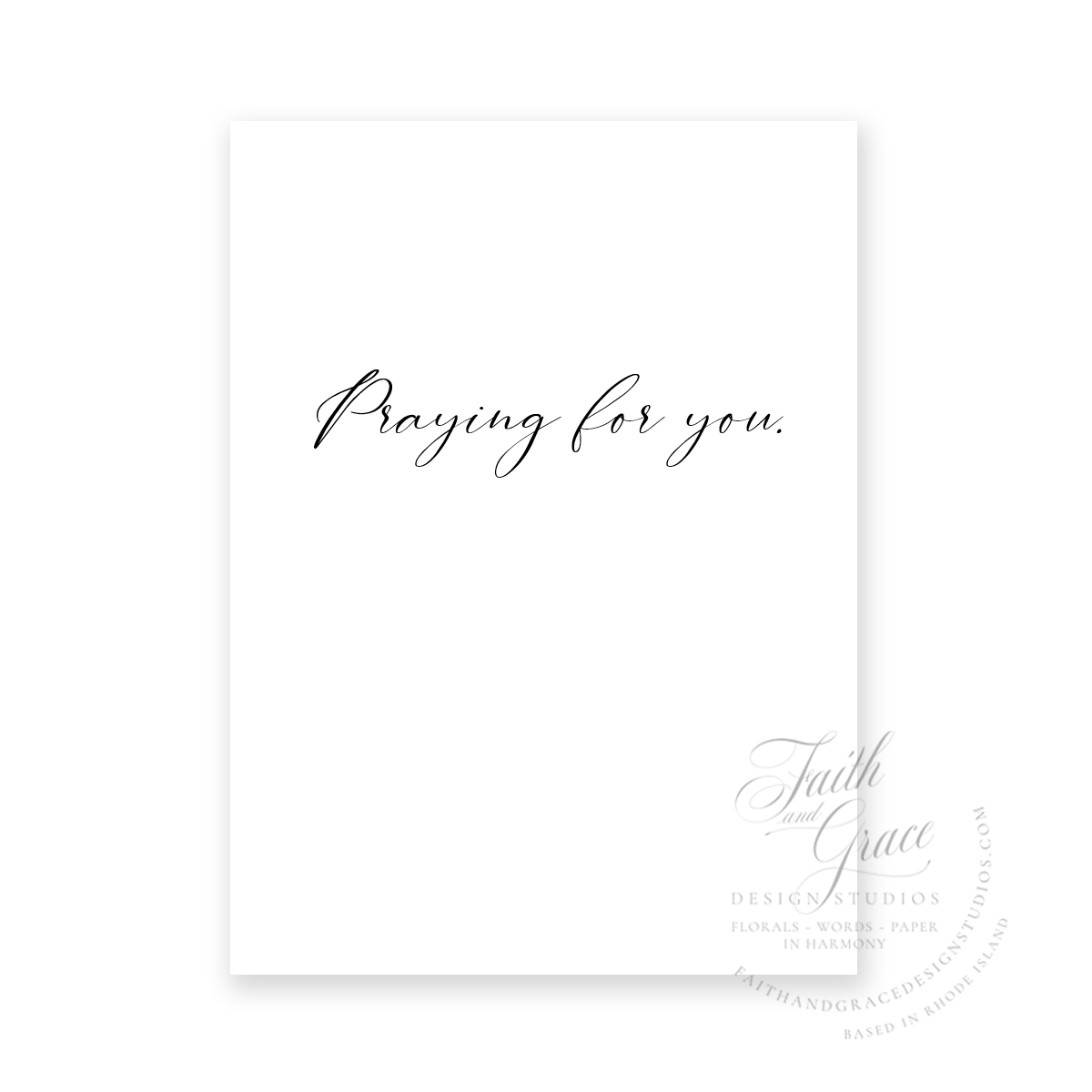 Praying for You Script