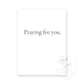 Gentle Prayers Card