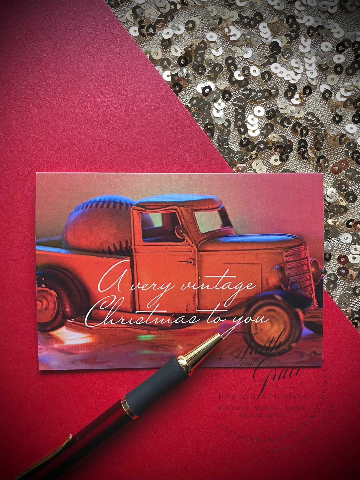 Very Vintage Christmas Piccolina Christmas Card