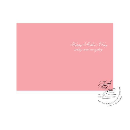 Happy Mother's Day Pink Tulips Greeting Card