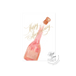 Happy Anniversary on pink champagne botttle