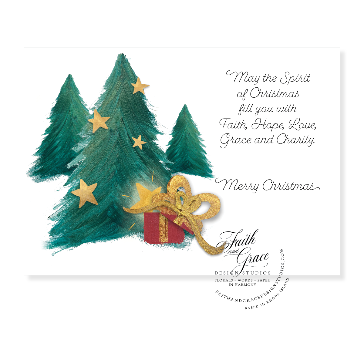 5 Gifts of Christmas Piccolina Christmas Card | Annual Christmas Card