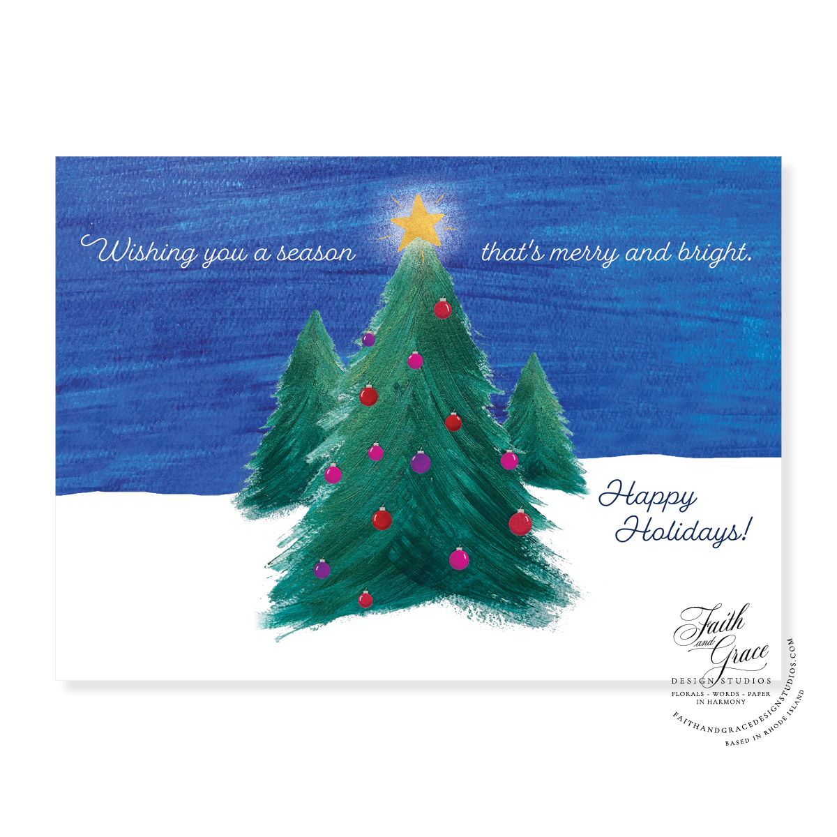 Merry and Bright Piccolina Holiday Card