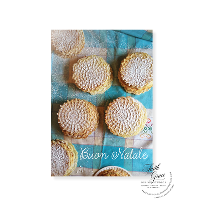 Buon Natale Nonna's Italian Pizzelles Christmas Card