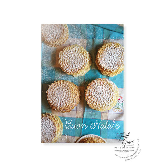 Buon Natale Nonna's Italian Pizzelles Christmas Card