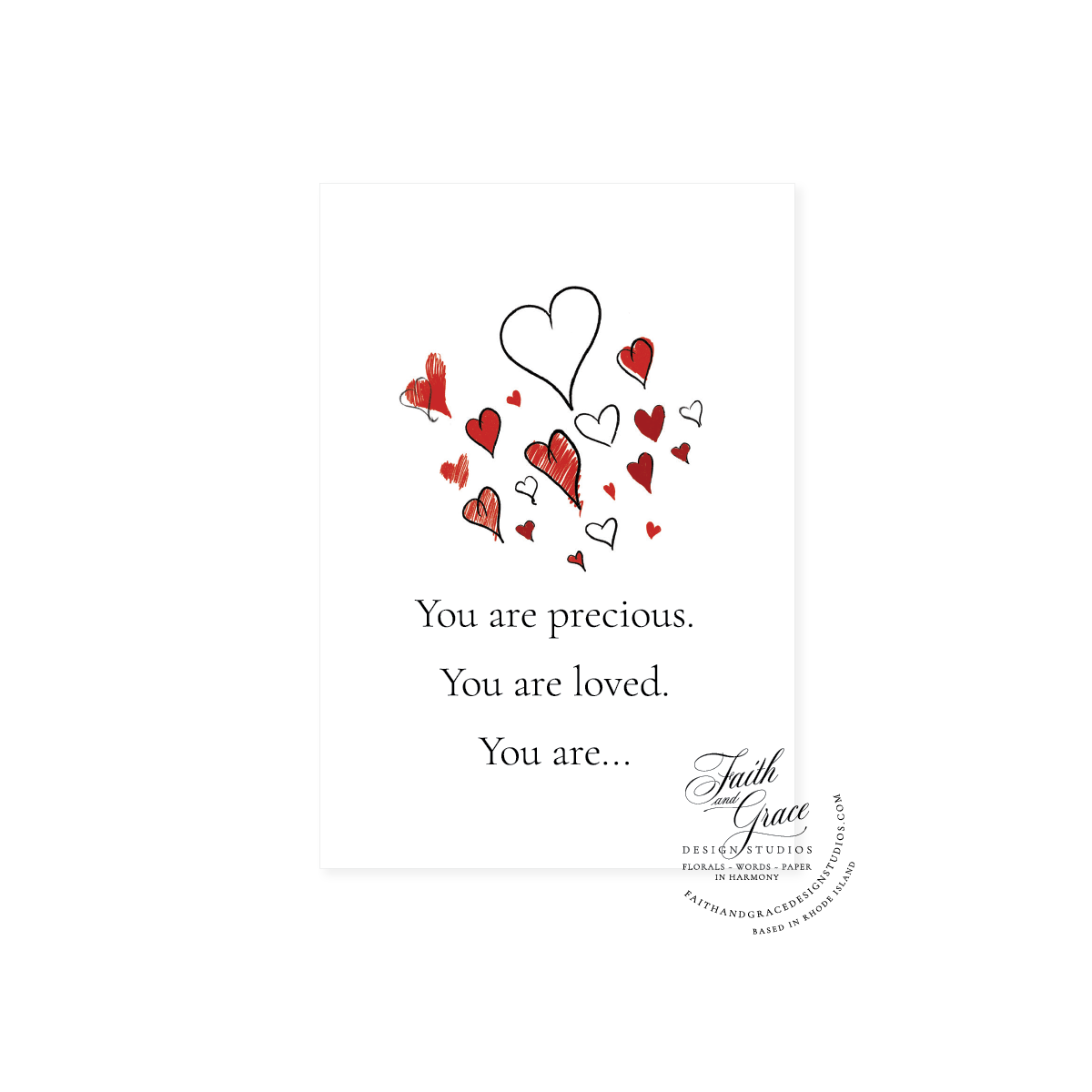 You are Precious You are Loved Card