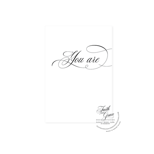 you are loved valentines day card