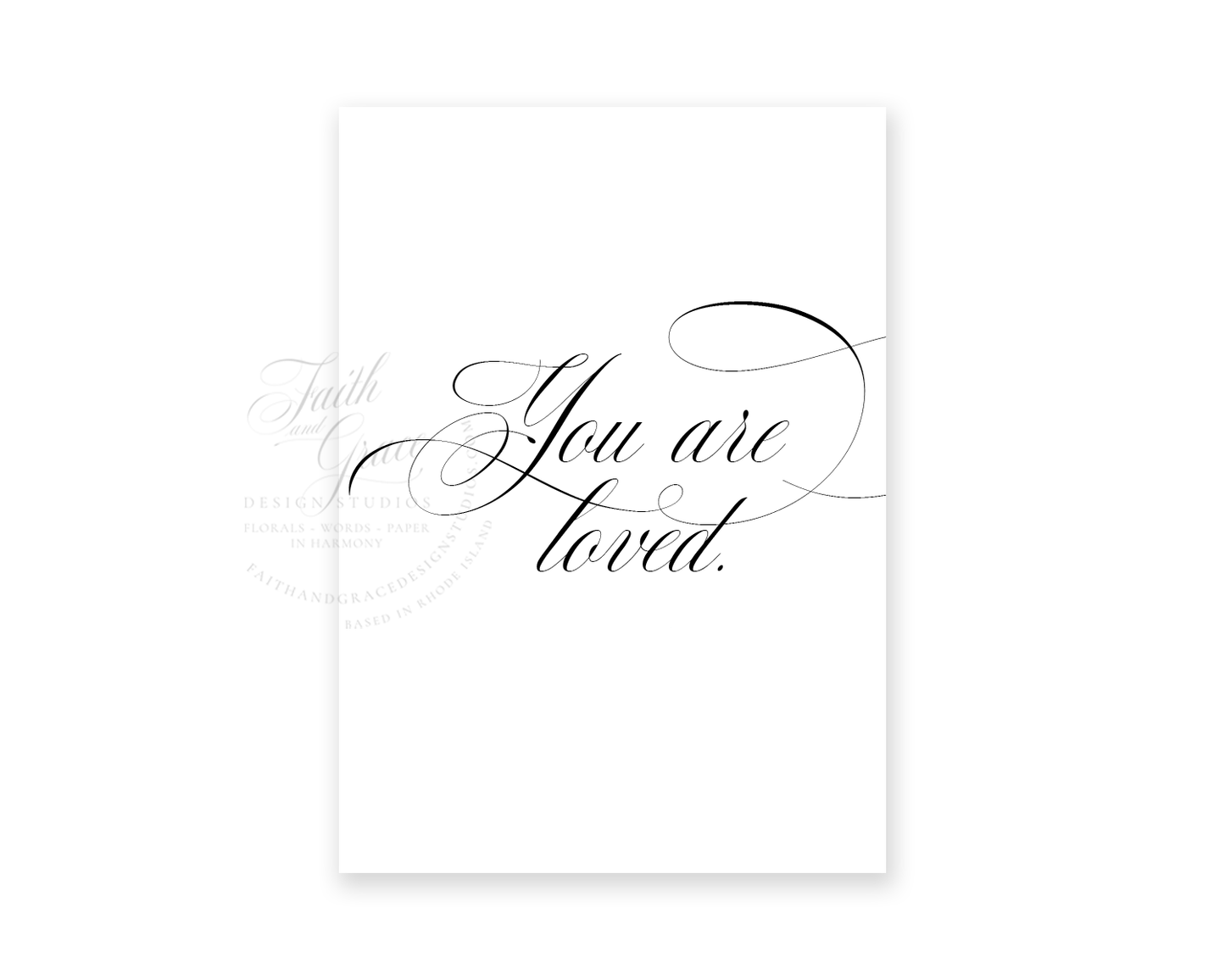 You are Loved Greeting Card | AJ Encouragement Collection